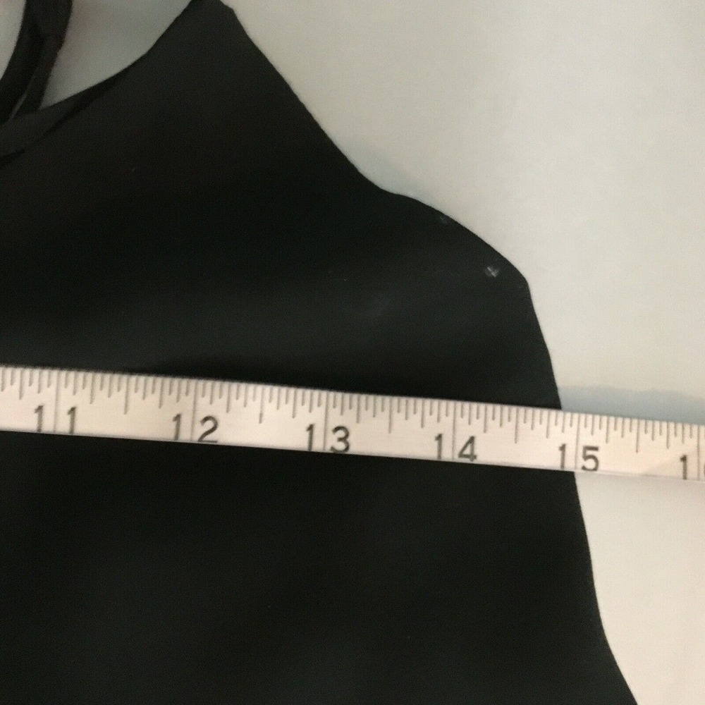 Dainty Hooligan Shirt‎ Womens S Black Wrap Front Cami Tank Top Adjustable Straps - Picture 7 of 8